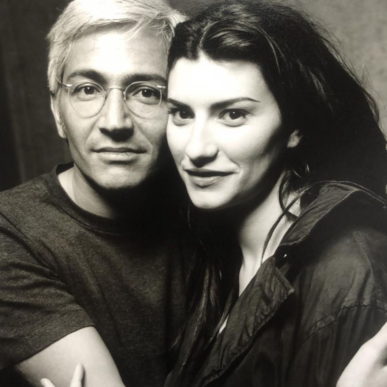 Alfredo Rapetti Mogol e Laura Pausini, 1998. Photo Fabrizio Ferri