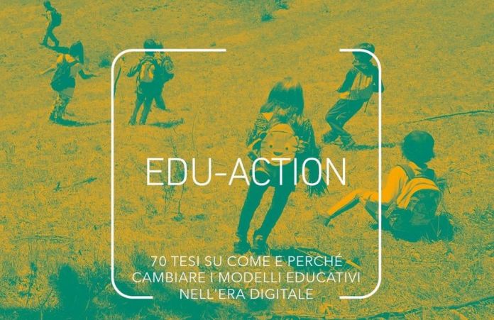 Andrea Balzola ‒ EDU ACTION (Meltemi, Milano 2021), dettaglio copertiina