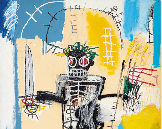 Jean-Michel Basquiat, Warrior, 1982. Courtesy Christie's Images Ltd 2021.