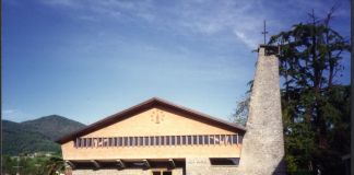 Concorso per la Chiesa Valdese di San Secondo di Pinerolo (1956, progetto vincente; in collaborazione con gli ingegneri C. Messina e G. Cerrina). Courtesy Università degli Studi di Firenze, BST – Archivi di Architettura, Fondo Giovanni Klaus Koenig