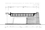 Concorso per il ponte Vespucci a Firenze (1955, 5° classificato, in collaborazione con gli ingegneri C. Messina, M. Margheri e V. Palmisano). Courtesy Università degli Studi di Firenze, BST – Archivi di Architettura, Fondo Giovanni Klaus Koenig