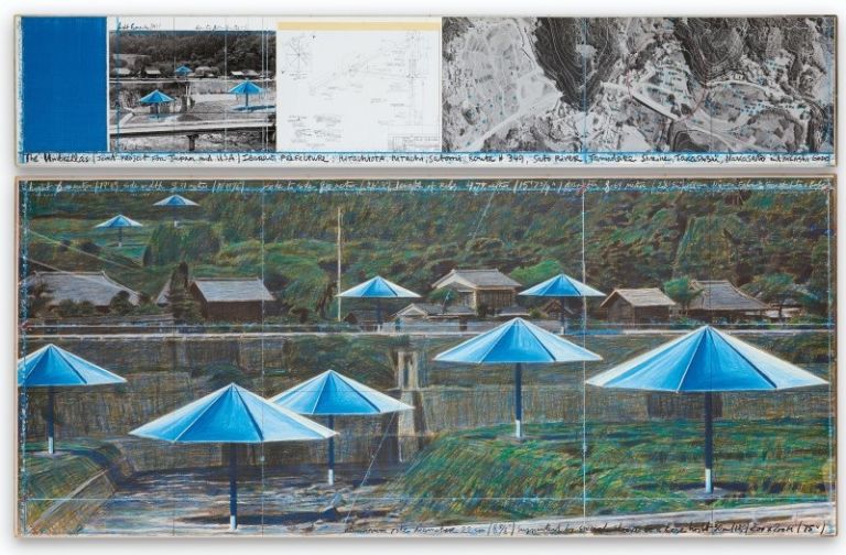 Christo The Umbrellas Joint Project for Japan and Usa 1991 Courtesy of Sotheby's