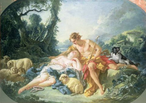 Dafni e Cloe, François Boucher, 1743