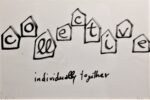 Dan Perjovschi, Individually Together, dalla serie Virus Diary, 2020, pennarello su carta