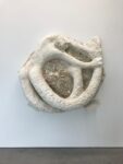 Giovanni Copelli, Tritone, 2019, gesso, cemento, polvere di bronzo, polvere, cm 120x100x40. Installation view at MRAC, Serignan