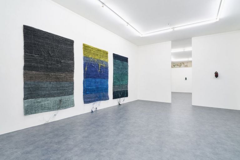 Hermann Bergamelli, Electro Glide in Blue, installation view at A+B Gallery, Brescia 2021. Photo Petrò-Gilberti