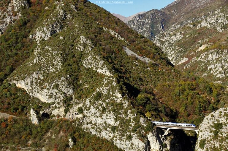 Il ponte di Saorge, ricostruito negli anni Settanta. Photo © Federico Santagati