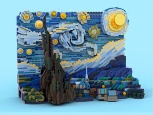 La Notte stellata di Vincent van Gogh diventa un set Lego da 1500 pezzi