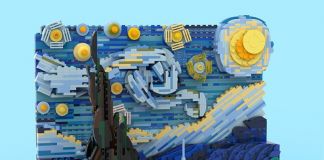Lego - Notte stellata di Vincent van Gogh