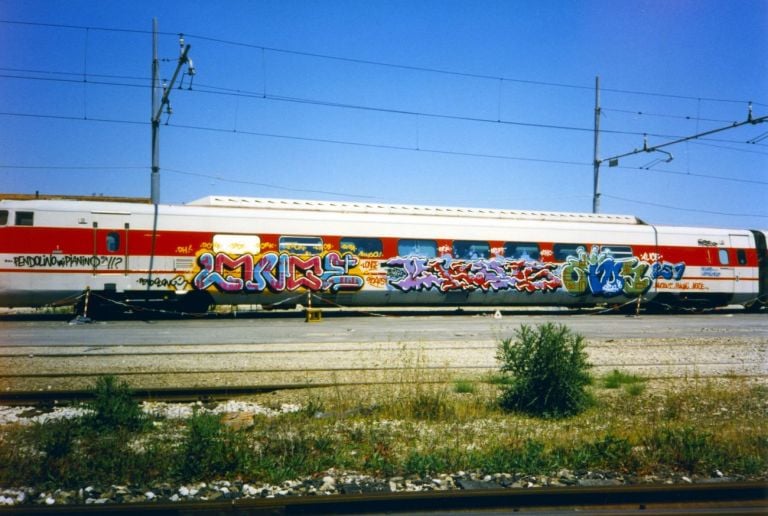 Longe, Chob, Oida 257 WMN Crew, Pendolino, Bologna 1996. Photo courtesy of the artists