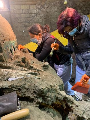 Carro restauro foto del Parco archeologico di Pompei