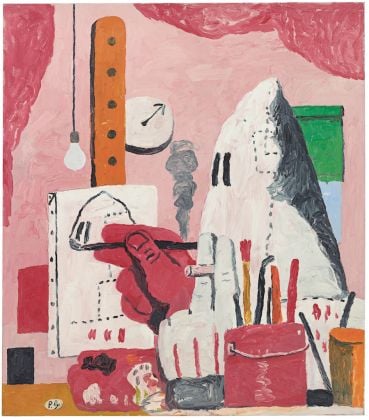 The Studio, 1969 Oil on canvas 48 × 42 in (121.9 × 106.7 cm) Private Collection. ©The Estate of Philip Guston