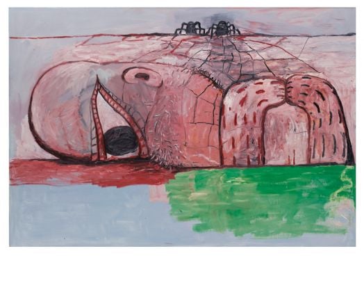 Web, 1975 Oil on canvas 67 x 97¼ in. 170.2 x 247.0 cm The Museum of Modern Art, New York Gift of Edward R. Broida ©The Estate of Philip Guston