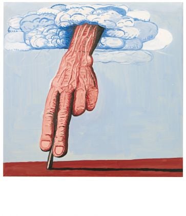 The Line, 1978 Oil on canvas 71 × 73¼ in (180.3 × 186.1 cm) Private Collection. ©The Estate of Philip Guston