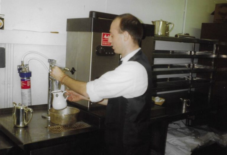 Pino Boresta al Waldorf Hotel, Londra 1989