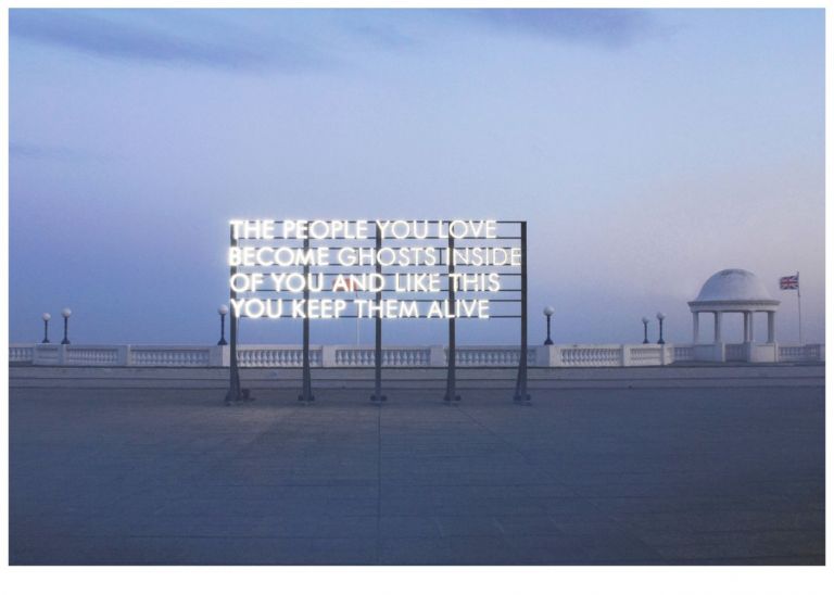 Robert Montgomery, People You Love, 2015. The Southbank Centre, Londra, per il National Poetry Day