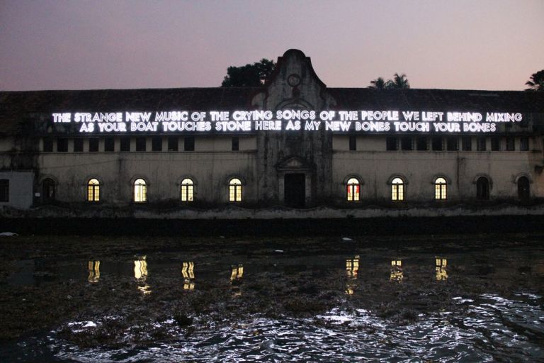 Robert Montgomery, The Kochi Muziris Biennale, 2012, Kochi Muziris Biennale, Fort Kochi
