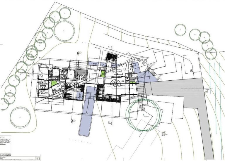 Sandro Lazier, 13 Haus, Roddi (CN) 2015, pianta. Progetto vincitore del Premio Architects meet in Selinunte 2016