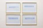 Teresa Gargiulo, how to draw an island – notes #1, notes #2, notes #3, notes #4, 2020, frottage, pastello su carta, cm 29.7x42 ciascuno. Photo Danilo Donzelli. Courtesy the artist & Galleria Tiziana Di Caro