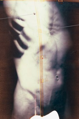 Paolo Gioli, Dalla serie Corpo di Sebastiano, 2010, Polaroid 60x50cm