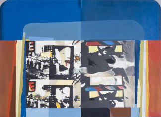 Paolo Gioli Schermo schermo, 1974 1975, Olio su tela+stampe fotografiche, 150 x 110 cm