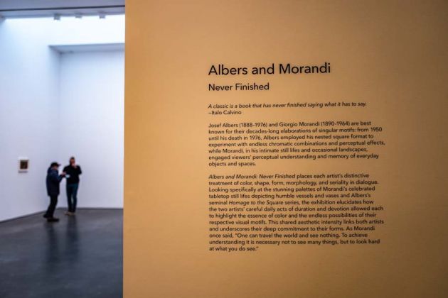  Albers e Morandi Never Finished, David Zwirner New York, ph. Francesca Magnani