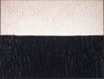 Alberto Burri, Bianco Nero Cretto, 1972. Collezione Giancarla e Danna Olgiati, Lugano