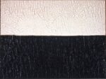 Alberto Burri, Bianco Nero Cretto, 1972. Collezione Giancarla e Danna Olgiati, Lugano