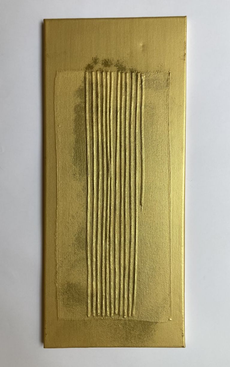 Annamaria Sacconi, Pioggia d'oro, 2020, cm 60x30