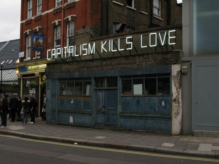 Claire Fontaine, Capitalism Kills (Love), 2011