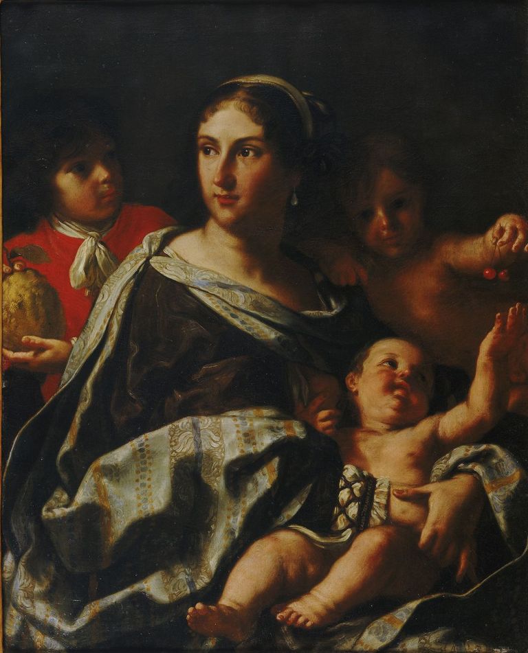 Elisabetta Sirani, Anna Maria Ranuzzi ritratta come la Carità, 1665. Bologna, Collezione d’arte e di storia della Fondazione Cassa di Risparmio in Bologna