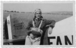 Fano, 1943. Scuola di Volo dell’Aeronautica militare. Guido Strazza in un momento del corso Allievi ufficiali piloti. Stampa alla gelatina ai sali d’argento, cm 8,5x13,5