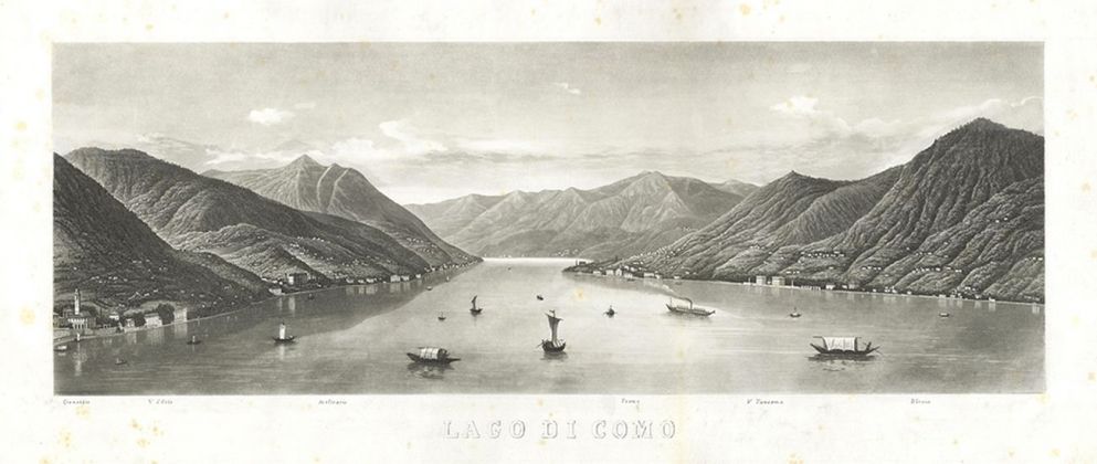 Francesco Citterio, Lago di Como, 1850, incisione all’acquatinta