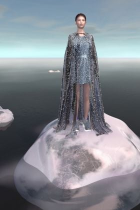 Frosty cape and dress