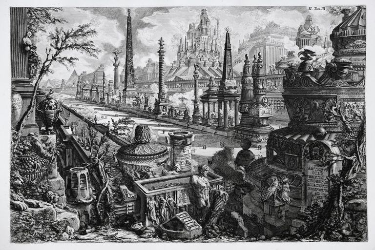 Giovanni Battista Piranesi, Frontespizio Antiquus circi, 1759 56, incisione all’acquaforte