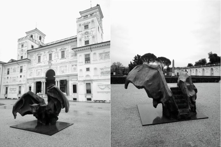 Johan Creten. I Peccati. Exhibition view at Villa Medici, Roma 2021. Photo Luca Arnaudo