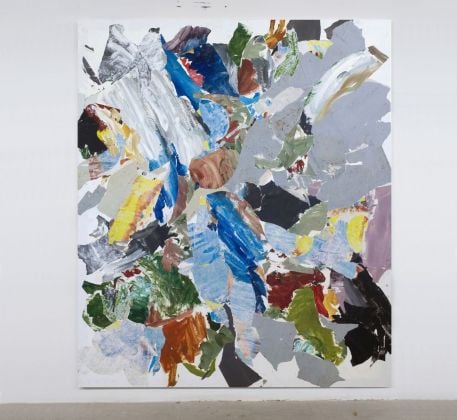 Luca Zarattini, Water no get enemy, 2020, tecnica mista su tela, 200x170 cm