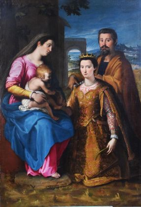 Lucrezia Quistelli, Matrimonio mistico di Santa Caterina, 1576. Parrocchia Santa Maria e San Pietro in Silvano Pietra (PV)