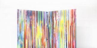 Massimo Kaufmann, Clinamen, 2017, olio su tela, cm 280x190 cad.