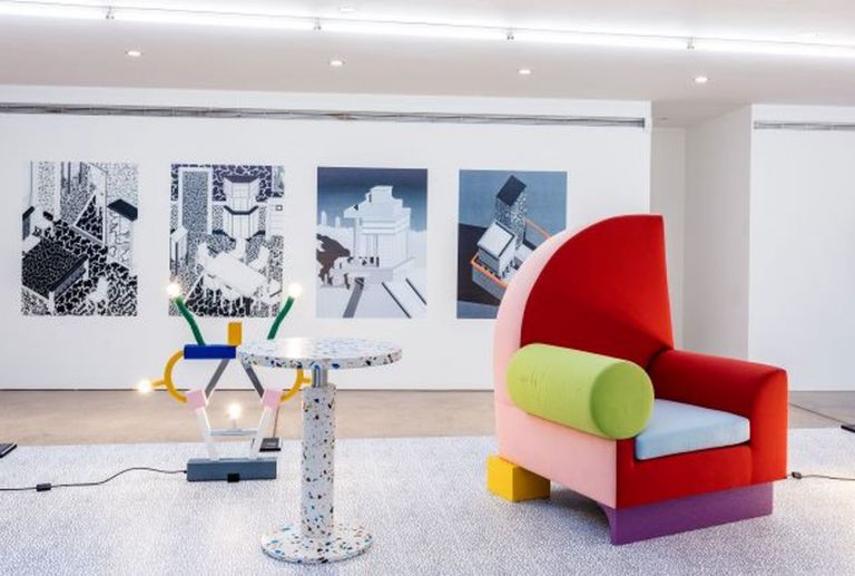 Memphis. 40 Years of Kitsch and Elegance. Exhibition view at Vitra Design Museum Gallery, Weil am Rhein 2021