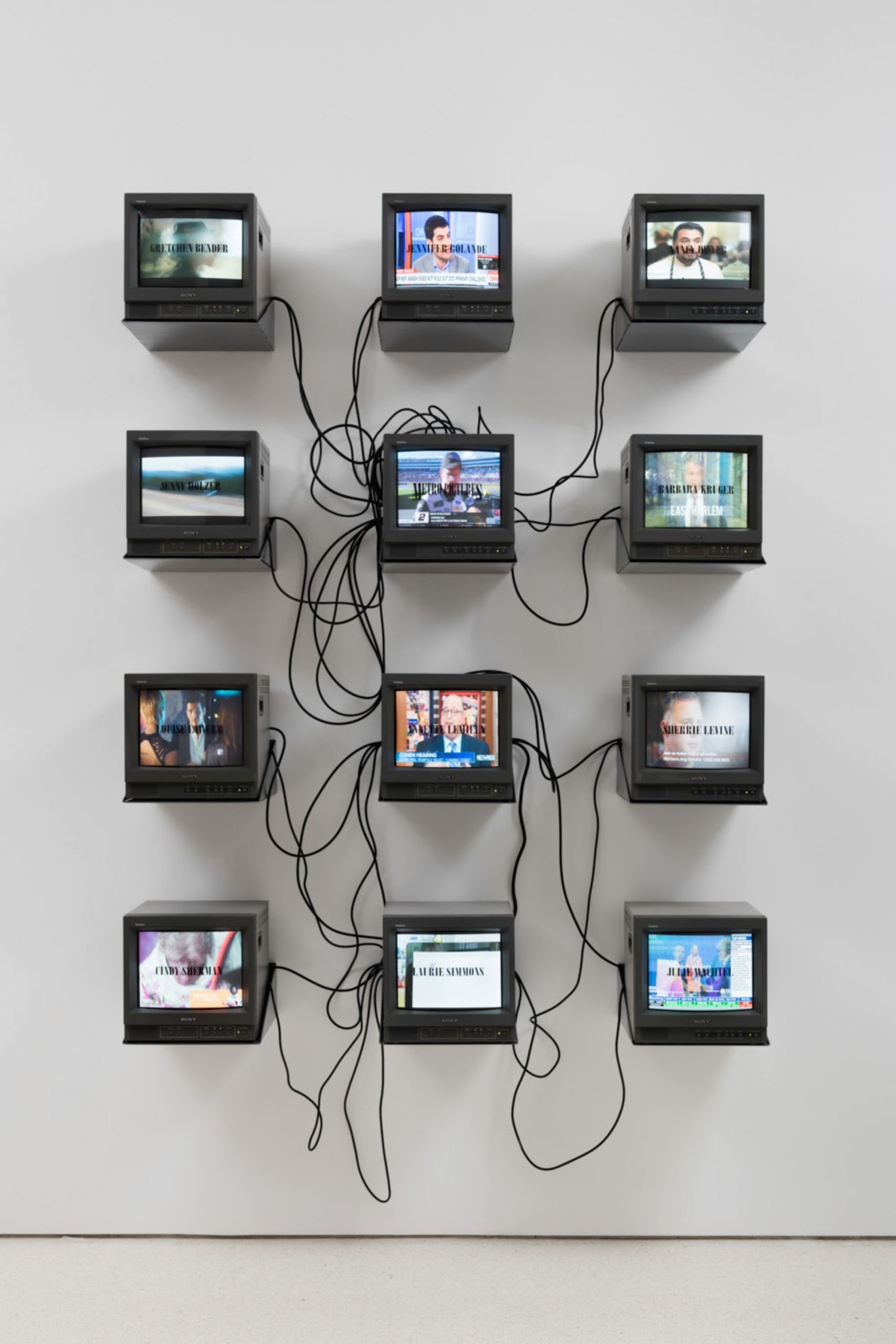 Metro Pictures, Gretchen Bender_TV Text and Image (Metro Pictures Version), 1986