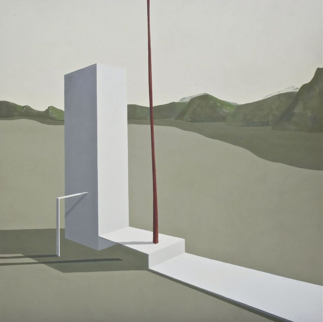 Pierpaolo Curti, Altar, 2010, tecnica mista su tela, 200x200 cm