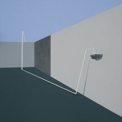 Pierpaolo Curti, Crazy Line, 2011, tecnica mista su tela, 160x160 cm