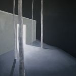 Pierpaolo Curti, Light Door, 2008, tecnica mista su tavola, 150x150 cm