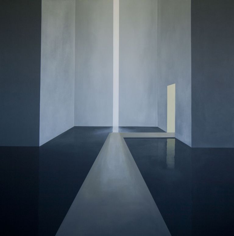 Pierpaolo Curti, Variation of the Theme, 2014, tecnica mista su tela, 160x160 cm