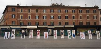 STRUTTURA, Assembramento. Piazza San Cosimato, Roma 7 marzo 2021. Photo Claudia Candidi