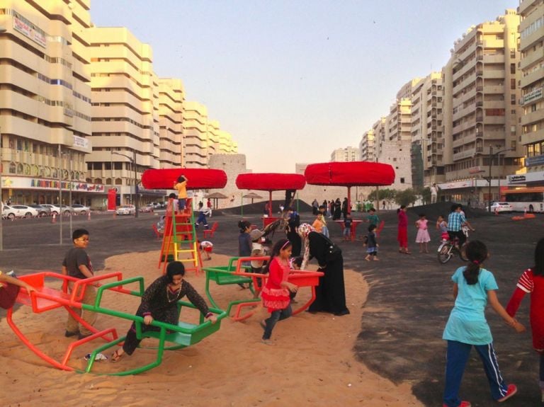 SUPERFLEX, The Bank, 2013. Installation view at Sharjah Biennial 11, Sharjah Art Foundation, 2013. Commissioned by Sharjah Art Foundation