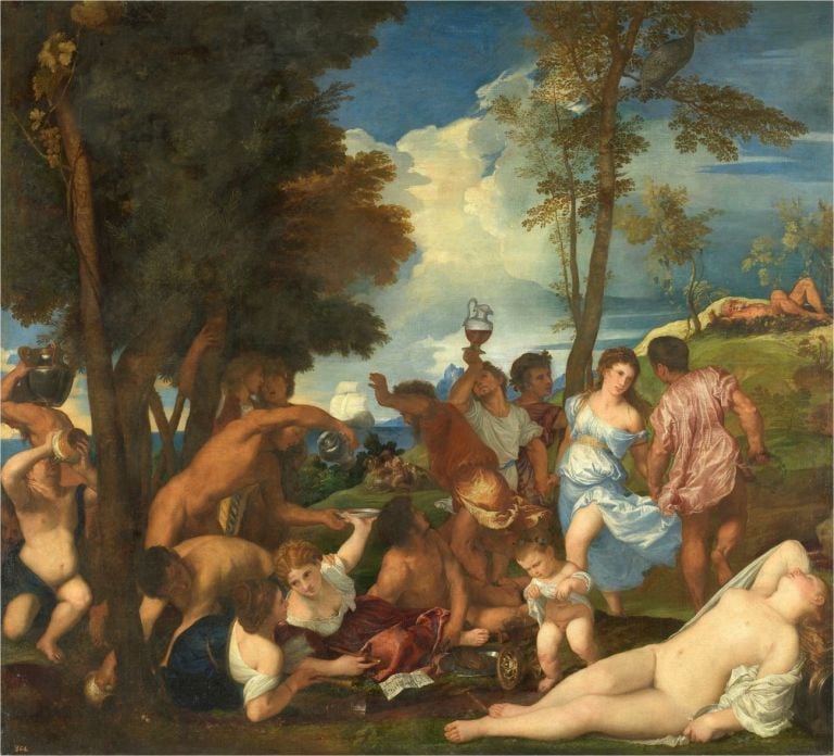 Tiziano Vecellio, Baccanale degli Andrii, 1523 26. Museo Nacional del Prado, Madrid