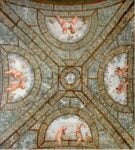 Villa Giulia, Roma. Dettaglio degli affreschi del portico. Photo via Wikipedia