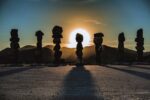 Gianfranco Gorgoni Ugo Rondinone, Seven Magic Mountains Sunrise 2016, dry Lake, Nevada 2016 18